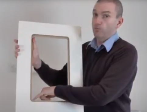 How to glaze an open framed door