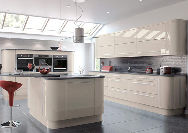 High Gloss Cashmere Kitchen Doors from £2.99
