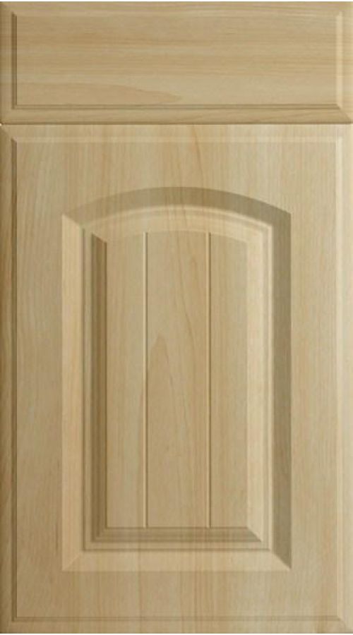 Grooved Arch Canadian Maple Kitchen Doors
