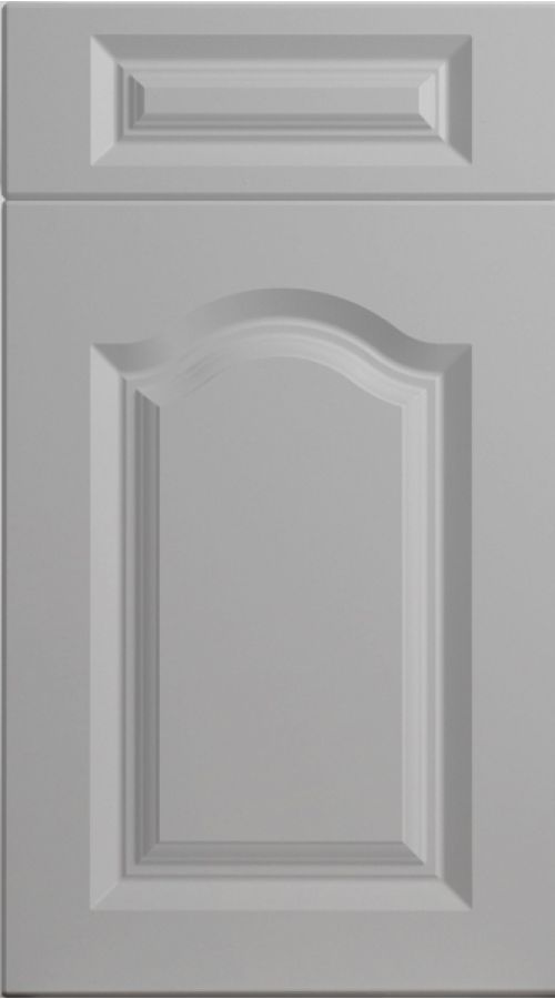 Cathedral Arch High Gloss Light Grey Kitchen Doors