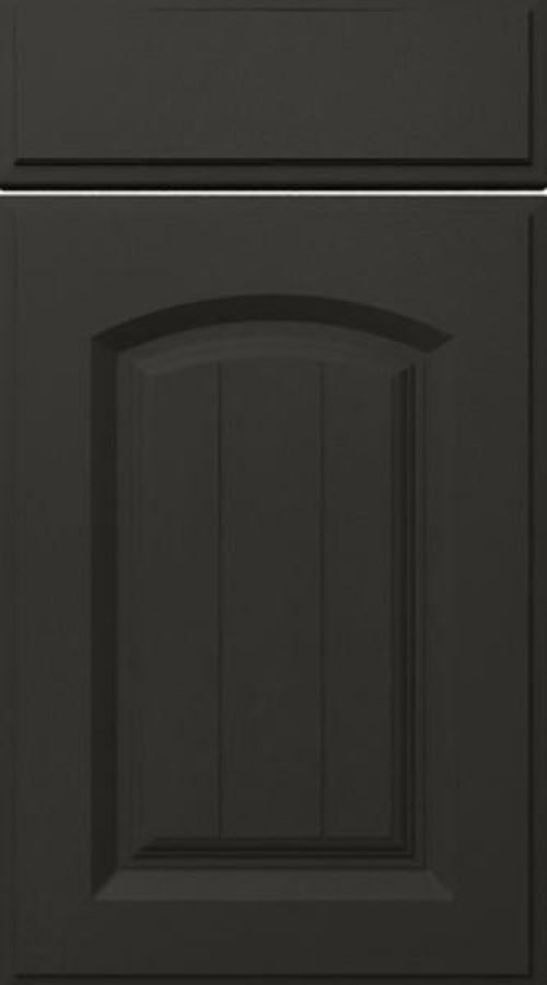 Grooved Arch Matt Graphite Kitchen Doors