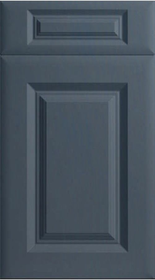 Square Frame Super Matt Indigo Blue Kitchen Doors