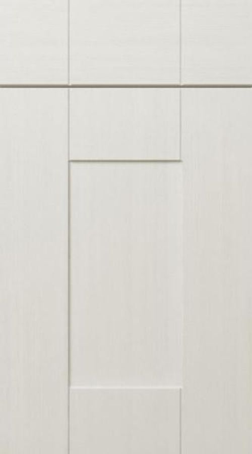 Wide Frame Grooved Shaker Opengrain White Kitchen Doors