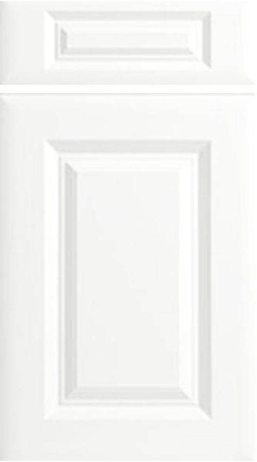 Square Frame Satin White Kitchen Doors