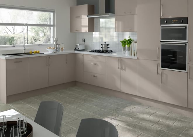 Trends Lewes High Gloss Stone Grey Kitchen Door