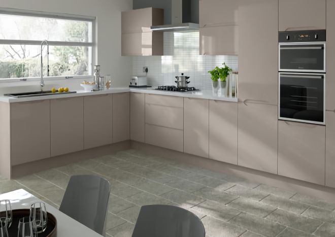 Trends Petworth High Gloss Stone Grey Kitchen Door