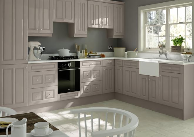Trends High Gloss Stone Grey Kitchen Door
