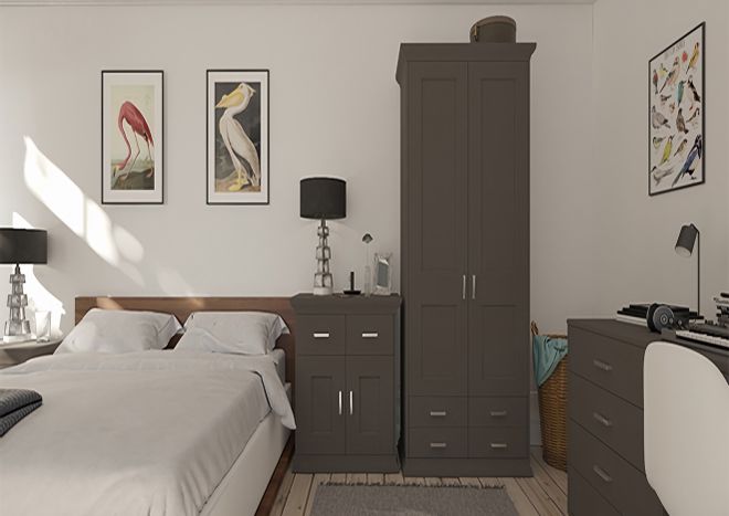 Trends TrueMatt Graphite Bedroom Door