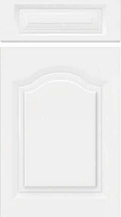 Cathedral Arch Porcelain White Kitchen Doors