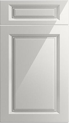 Fontwell High Gloss Light Grey Kitchen Doors
