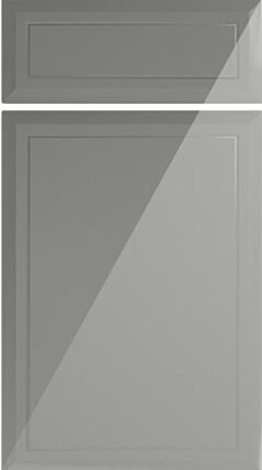 Durrington High Gloss Pebble Grey Kitchen Doors