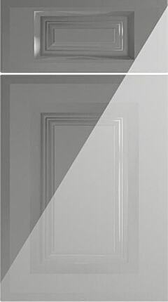 Fontwell High Gloss Pebble Grey Kitchen Doors