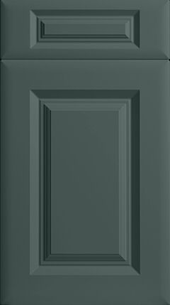 Square Frame Matt Kombu Green Kitchen Doors