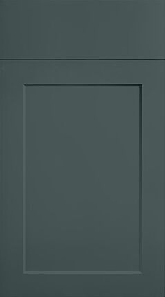 Narrow Frame Shaker Matt Kombu Green Kitchen Doors