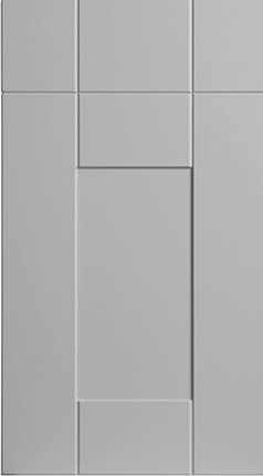 Wide Frame Grooved Shaker Matt Dove Grey Kitchen Doors