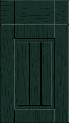 Tongue & Groove Woodgrain Matt Fir Green Kitchen Doors