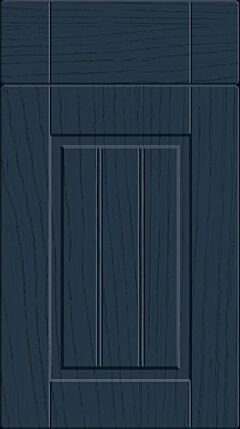 Tongue & Groove Woodgrain Matt Indigo Blue Kitchen Doors
