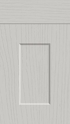 Wide Frame Shaker Woodgrain Matt Light Grey Kitchen Doors