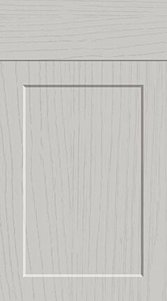 Narrow Frame Shaker Woodgrain Matt Light Grey Kitchen Doors