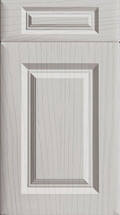 Square Frame Woodgrain Matt Light Grey Kitchen Doors