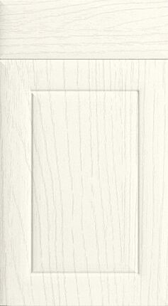 Arun Woodgrain Matt White Kitchen Doors