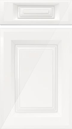 Square Frame High Gloss White Kitchen Doors