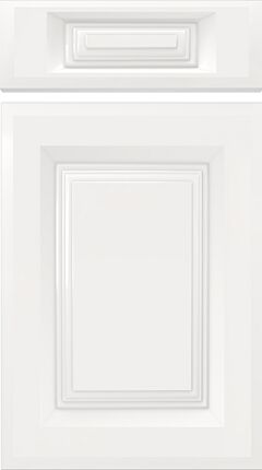 Square Frame Porcelain White Kitchen Doors