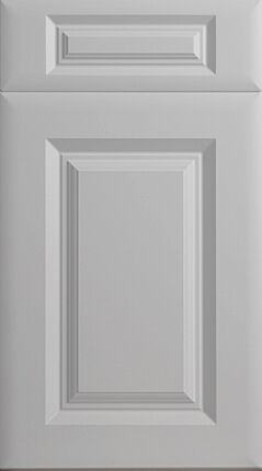Square Frame High Gloss Light Grey Kitchen Doors