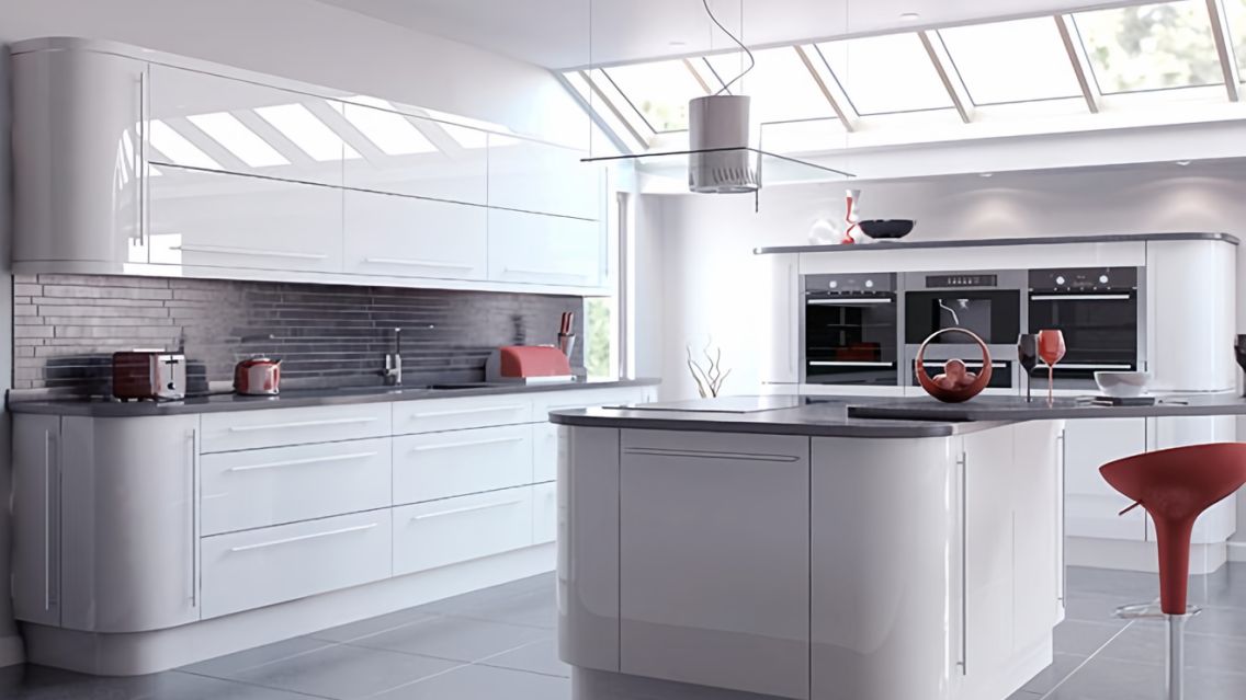 drawers and Panels Vivo High Gloss ANTHRACITE Italian Replacement kitchen doors 
