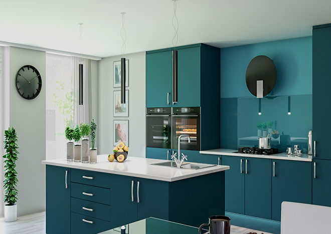 How To Use Blue In Your Kitchen Kitchen Door Workshop