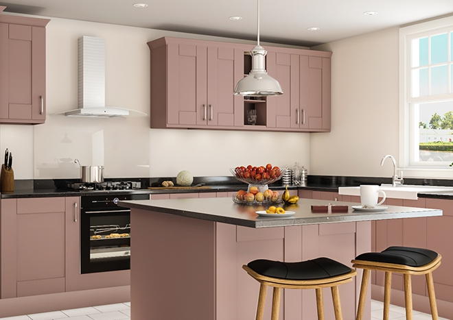 Arlington Truematt Dusky Pink Kitchen Doors Made To Measure From