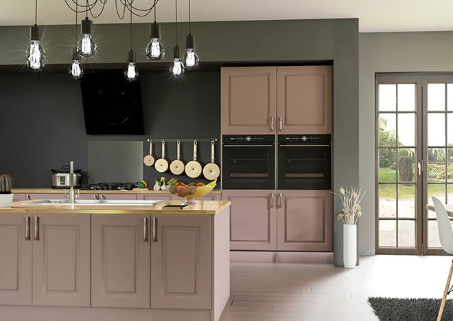 Buxted Truematt Dusky Pink Kitchen Doors Made To Measure From